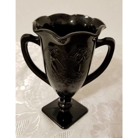 L.E. Smith Black/Amethyst Dance Of The Nudes/Loving Cup - Picture 3 of 9